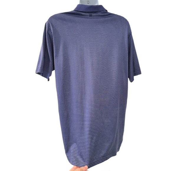 Peter Millar Blue Striped Golf Polo (MF16K05) Men’s Size - Large - Picture 5 of 11